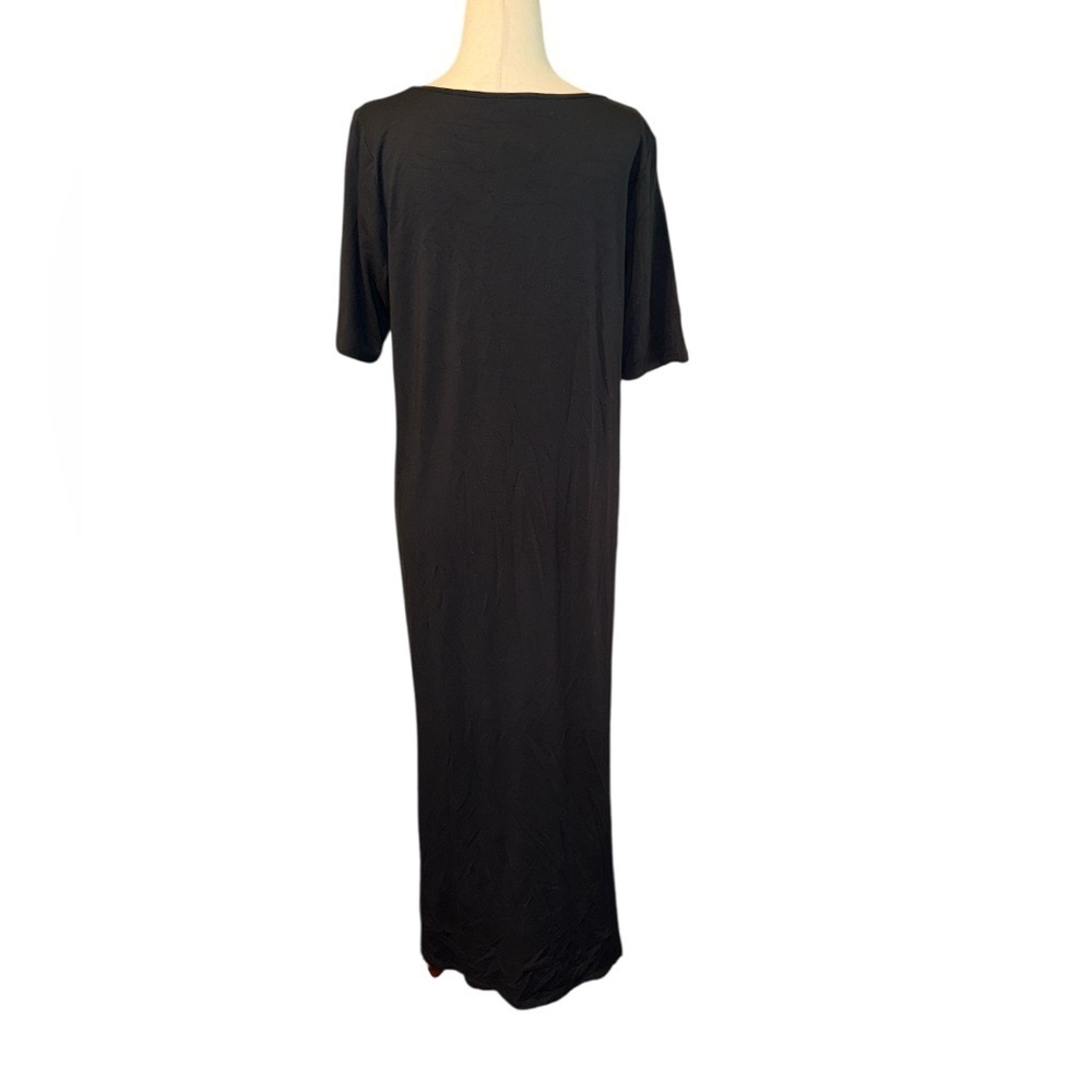 J. Jill NWT Wearever Black and Gray Maxi Dress - Picture 2 of 5